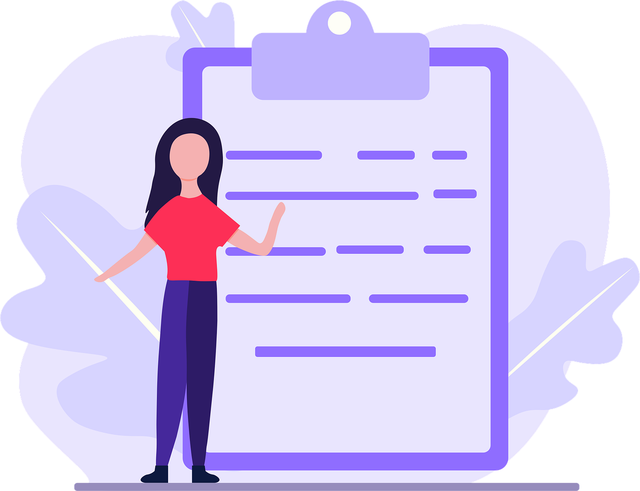 Girl with sheet illustration