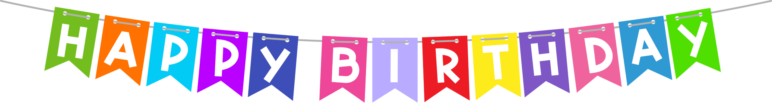 Happy birthday text frame