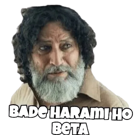 Bade harami ho sticker