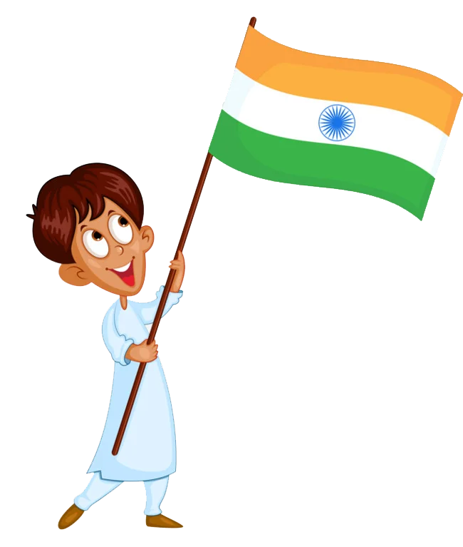 Boy with tiranga png